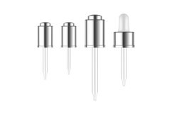 Set of Silver Dropper Top Cap for Essential Oils or Serum Product Image 1