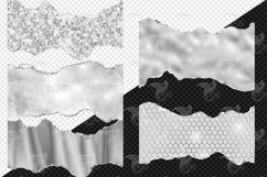 Silver Glam Edges Clipart Product Image 2