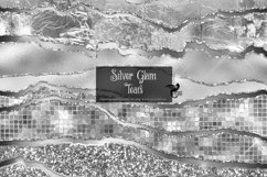 Silver Glam Tears Clipart Product Image 1