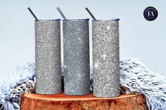 Sparkling Silver Foil Glitter Texture Art Digital Paper Product Image 3