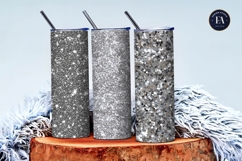 Glitter Texture Silver Sparkling Festive Digital Paper Product Image 3