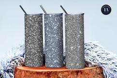 Silver Glitter Texture Sparkling Foil Digital Paper Product Image 3