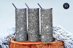 Silver Glitter Texture Sparkling Foil Digital Paper Product Image 3