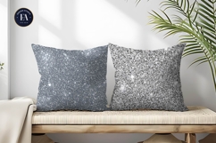 Sparkling Silver Foil Glitter Texture Art Digital Paper Product Image 2