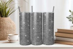 Silver Glitter 20oz Tumbler Sublimation PNG Product Image 1