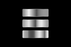 Silver gradient color swatches vector isolated Product Image 1