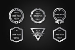 Silver Luxury Geometric Badges Product Image 1