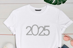 Silver Glitter Numbers PNG Sparkling Metallic Digits Product Image 3