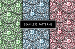 Jewerly seamless patterns | Silver and gems Product Image 1