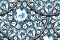 Jewerly seamless patterns | Silver and gems Product Image 2