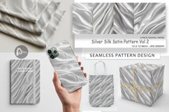 Digital Paper Silver Silk Pattern Product Image 1