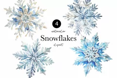 Christmas Clipart - Christmas Snowflakes clipart png Product Image 1