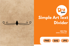 Simple Art Text Divider Product Image 1