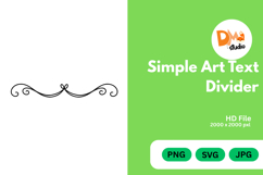 Simple Art Text Divider Product Image 1