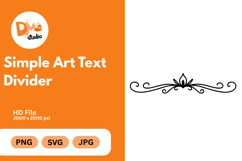 Simple Art Text Divider Product Image 1