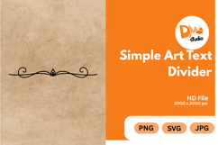 Simple Art Text Divider Product Image 1