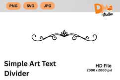 Simple Art Text Divider Product Image 1
