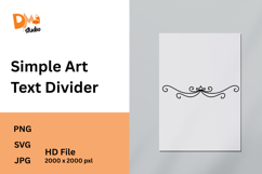 Simple Art Text Divider Product Image 1