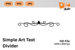 Simple Art Text Divider Product Image 1