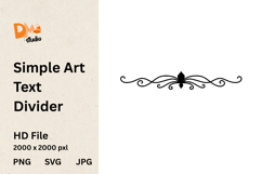 Simple Art Text Divider Product Image 1