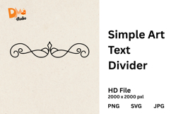 Simple Art Text Divider Product Image 1
