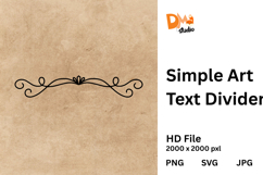 Simple Art Text Divider Product Image 1