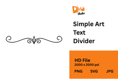 Simple Art Text Divider Product Image 1