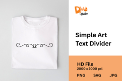 Simple Art Text Divider Product Image 1