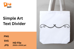 Simple Art Text Divider Product Image 1