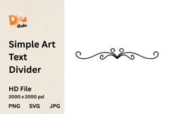 Simple Art Text Divider Product Image 1