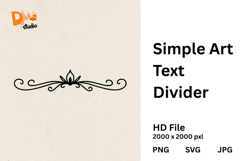 Simple Art Text Divider Product Image 1