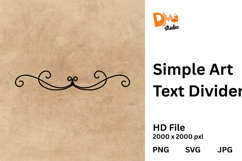 Simple Art Text Divider Product Image 1