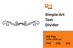 Simple Art Text Divider Product Image 1
