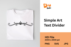 Simple Art Text Divider Product Image 1