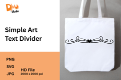 Simple Art Text Divider Product Image 1