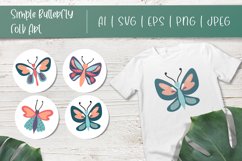 Colorful Butterfly Folk Art Set Product Image 1