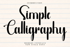Simple Calligraphy Product Image 1