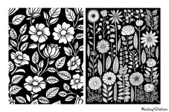 Floral Coloring Pages for Adults, Flowers Printable Designs Product Image 2