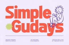 Simple Gudays - Freestyle Display Sans Serif Product Image 1