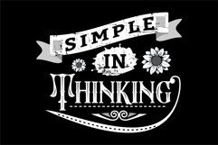 Simple In Thinking - T Shirt Design Product Image 4