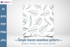 leaves seamless pattern, leaves seamless digital paper, leaves printable paper, textile repeat,