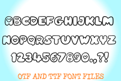 Simple Love Font Heart Valentines Cute Typeface Sweetheart Product Image 2