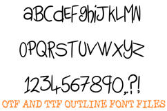Simple Marker Handwriting Font Written Childrens ABC OTF Product Image 2