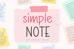 Simple Note - Handwritten Font with Multilingual Support Product Image 1