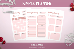Simple Pink Planner Product Image 1