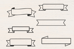 Scroll Ribbons and flags SVG Product Image 1