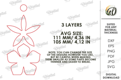 3D Simple Stand Decors Bundle Laser Cut. Home Decor SVG Product Image 3