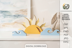 3D Simple Stand Decors Bundle Laser Cut. Home Decor SVG Product Image 13