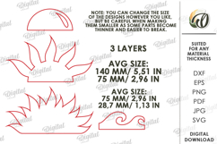 3D Simple Stand Decor Laser Cut. Home Decor. Sun SVG Product Image 2