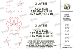 3D Simple Stand Decors Bundle Laser Cut. Home Decor SVG Product Image 5